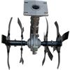 Generico Gruppo Zappette per Decespugliatore Motozappa Fresa Motozappa ingranaggio da 9 Denti e Tubolare Ø26 mm Area di Lavoro 240mm Motocoltivatore