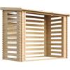 TIMBELA Legnaia da Esterno in Legno - Portalegna da Esterno - Casetta da Giardino in Legno - Porta Legna per Esterno 146x232xA199 cm/5 m3 TIMBELA M202