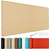 CONGCLI Telo Ombreggiante di Protezione Solare 100 x 150 cm, HDPE Polietilene, Traspirante, Leggera e Resistente, Tenda a Vela Protezione Raggi Parasole, per Esterno,Giardino,Terrazzo,Balcone, Giallo sabbia