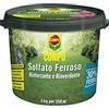 COMPO Solfato Ferroso, Concime a base di Ferro, Azione rinforzante e rinverdente, Consentito in agricoltura biologica, 5 kg