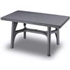 Scab Rudiano SAB337 Tavolo Intrecciato, 140 x 80 cm, Antracite
