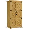 MCombo M MCombo - Armadio da giardino in legno, casetta per il giardino piccola resistente alle intemperie, casetta per attrezzi da esterno, per esterni balcone terrazza, 0878-F (Natur)