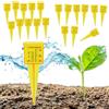 Qivine 20pcs Pluviometro da Giardino, Misuratore Pioggia in Plastica con Scala, Facile da Installare, Pluviometro Professionale per Giardino All'Aperto Fattoria, Giallo