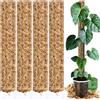 PlantScraper Tutore in Muschio XL per Monstera 4 Pezzi 63 x 9,5 cm - Supporto Estensibile e Set Accessori - Pali per Piante con Velcro e Substrato Speciale di Muschio - Ottimizzato per Aroidi