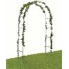 FERCASASHOP - Arco per Rose, Rampicanti, Decorazione da Giardino, Sostegno per Piante, Supporto in Metallo,140x38x240 cm, Colore Verde