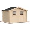 lecasettedilegno Casetta da giardino in legno per esterni 9 mq 300x300 25mm MADE IN ITALY mod. DALI' casetta in legno, rimessa attrezzi, deposito, box per esterni (Con Pavimento e Grondaia)