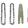 NnYuaUil Accessori for parti di attrezzi da giardino Lama for sega a catena da 4 pollici 28 maglie for motosega elettrica al litio con guida a barra Taglio di rami di legno di ricambio