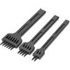 FTVOGUE 3pcs 2/4/6 Strogo Strumento di Punzonatura di Fori per Foro di Cagnello per Cucire a Mano Fai -te in Pelle, Facile Usare, Resistente, Progettato Professionalmente con Fori Ordinati in Pelle