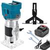 Generic Rifilatore Verticale Fresatrice Elettrica 800W 18V, Fresatrice per Legno Multifunzione Trimmer 6.35mm, 14000 RPM, 6 Velocità Variabili + Guanti in Omaggio