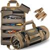 The Ryker Bag The Ryker - Borsa porta attrezzi arrotolabile, idea regalo per papà. Borsa portautensili arrotolabile portatile con tasche staccabili, idea regalo da uomo per meccanici ed elettricisti