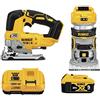 DEWALT DCK201P1 Kit combinato per la lavorazione del legno