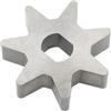 YobiLife Pignone per catena 6T e 7T 3/8 Picco Passo per HT73 HT101 HT131 HT250 Parti di ricambio per apparecchiature elettriche ad alta durata Drive-Gear Adatto per taglierine serie HT (7T)