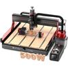 Twotrees Fresatrice multifunzione CNC Twotrees TTC6050 da 500 W per metallo, legno, acrilico e MDF, dotata di rotazione a 360° su 4 assi e set aspirapolvere M1.