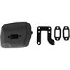 UYTGFO Adatto for motoseghe Husqvarna 61 66 162 266 268 272 503476901 503406402 Silenziatore di scarico for motosega con piastra di guarnizione di supporto