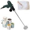 Generic Miscelatore pneumatico portatile, agitatore per vernice portatile con velocità regolabile 1800 giri/min, lunghezza asta 60 cm/23,6 pollici, miscelazione e agitazione della vernice per cemento, mastice