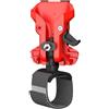 Risveglio Sgancio rapido per elettricisti a doppia serratura, per lavori edili - per utensili elettrici in ABS resistente, trapani, smerigliatrici angolari, 80 x 60 mm, colore rosso
