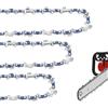 GnDaYoug Confezione da 3 catene per motosega da 25,4 cm - passo 3/8 LP .50 Gauge 40DL Low Kickback Catene di ricambio per Ryobi, Craftsman, Sun Joe, Echo e altre seghe a palo - Compatibile con modelli TP26