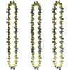 BUYTUS Lama for motosega dorata da 4 pollici Mini sega elettrica portatile senza fili 28 nodi 14 coltelli Motoseghe a batteria for attrezzi giardino in legno(3pcs 4-inch Chain)