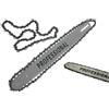 Generico Clashop Lama + Catena 45 cm 18 72 Maglie Ricambio Motosega 45 CC 52 CC Barra Guida
