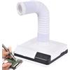 Generic Aspiratore per polvere abrasiva - Mini estrattore di fumi di saldatura con luce LED, assorbitore di fumo da banco e collettore di polvere per unghie per lucidatura