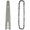 ZHLWei Piastra guida for catene for motoseghe elettriche Mini catena for motosega in acciaio Attrezzi da giardino Set di sostituzione lama accessori 4 pollici 6 pollici