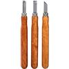 Saluaqui Kit di Strumenti di Intaglio in Legno Premium con Mini Scalpello in Acciaio Al Carbone Elevato per Mestiere Fai -da -te e Scultura, Comoda Maniglia a Mano 3pc Set (Set da 3 pezzi)