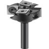 YAOBAO Fresa Per Spianatura Di Pannelli Di Rivestimento CNC, Gambo Da 1/4, Fresa Per Spianatura Di Lastre A 2+2 Scanalature, Inserto in Carburo Di Tungsteno Per Pialla Per Legno, Punta Per Piallatura