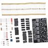 BEAZOOM Kit di saldatura elettronica con funzione orologio digitale a 6 bit per uso didattico nella costruzione di circuiti e progetti fai da te su PCB (parti)