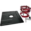 KhUKhu Sollevatore per router per motori di diametro 65 mm - Router per legno con base ad immersione con inserto in alluminio per fresatrice da tavolo, banchi da lavoro per lavorazione del legno, strumenti