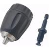 ERNZI Mandrino autoserrante da 0,8-10 mm 3/8-24UNF Supporto for trapano a sgancio rapido con filettatura SDS-Plus Chiave quadrata esagonale da 1/4 (Color : Chuck and Hex Shank)