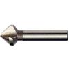 Dormer G10612.4 Serie G106 HSS svasatura con gambo Tri-Flat 90°, luminoso, 12,4 mm x 2,8 mm x 56 mm