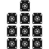 DORFEY 10 pezzi di membrana di dosaggio del carburatore adatta for S-t-i-H=L 4314 121 4700 for Zama A015053 C1Q Carb Motosega Tosaerba Parti del carburatore
