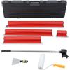 locwanot Set di lame per cartongesso, 5 strumenti per nastratura in acciaio inox per una finitura liscia (20 cm, 40 cm, 60 cm, 80 cm, 100 cm), perfetto per professionisti e rinnovatori domestici