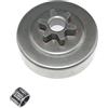 DUNLAP Pignone catena 3/8 Picco 6t Gabbia for aghi adatta for Stihl 021 023 025 MS171 MS181 MS 210 MS211 MS230 MS250 1123 640 2073