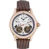 Carl von Zeyten Orologio analogico automatico da uomo con cinturino in pelle CVZ0084RWHS, Oro rosa-marrone, cinghie