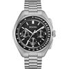 Bulova AZZUTORK Orologio analogico al quarzo da uomo con cinturino in acciaio inossidabile 96B258, Argento/nero., Bracciale