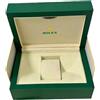 ROUREOX Singolo Orologio Presentazione Scatola Verde Conservazione Organizzatore Con Trasporto Borsa E Pulizia Panno Completo Set Custodia per Rolex M Box