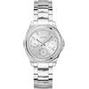 GUESS Orologio multifunzione color argento e cristallo, Argento, one, moderno