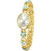 ADSBIAOYE Elegante orologio da donna con quadrante ovale alla moda, impermeabile, regalo, Oro blu, Moda