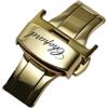 ROUHO Chiusura Déployante in Acciaio, Fibbia Pieghevole Orologio con Meccanismo a Pulsanti per Chopard Happy Diamonds