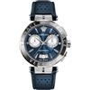 Versace Orologio Analogico al Quarzo Uomo con Cinturino in Pelle VE1D02223