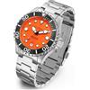 CADISEN Orologio da uomo meccanico automatico impermeabile fino a 100 m, in acciaio inox, di lusso, omaggio