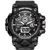 KXAITO Orologio sportivo militare da uomo, impermeabile, con visualizzazione della data, multifunzione, LED, sveglia, cronometro