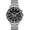 Breil, Collezione Sail, Orologio Uomo, Cronografo in Acciaio Lucido, Movimento PE902 SUNON, Indici e Sfere con White Luminous, Chiusura con Pulsanti e Fermaglio di Sicurezza, Cassa 42 mm, Nero-Blu
