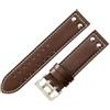 ROUHO Morbida Vera Pelle Cinturino Orologio Ricambio Cinturino, Doppia Fibbia ad Ardiglione per Hamilton Khaki Field H70595593 & H70655733