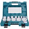 Makita BiM D-63993 - Set di 16 seghe a tazza in valigetta di plastica, seghe a tazza bimetalliche diametro 16-76 mm, profondità di taglio 38 mm, per legno, metallo, alluminio, plastica