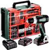 Metabo BS 614051710 - Trapano avvitatore a batteria e valigetta in plastica (2 batterie LiPOWER da 18 V, 2 Ah, diametro del foro 13 mm/36 mm, peso 1,6 kg)