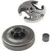 CQadsDyrx Pignone catena tamburo frizione compatibile con motosega 2141 2145 2149 2150 CS2152 CS2153 CS2245 CS2250S