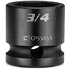 Capri Tools Chiave a bussola da 3/4, attacco da 1/2, 6 punti, SAE