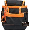 Morain Marsupio a 8 tasche per elettricista 600D Oxford Borsa per attrezzi Manutenzione Speciale Elettricisti Cintura per Strumenti Hardware Manutenzione Cintura Elettricista Speciale Panno Oxford Strumento